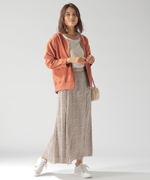 BAYFLOW（ベイフロー）の「ノーカラーリバーシブルブルゾン（ブルゾン・レディース・オレンジ/モカ/チャコール・SMALL/MEDIUM）」の7枚目の写真