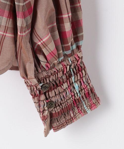 EMMEL REFINES(エメルリファインズ)の「【EMMEL REFINES】【手洗可能】EM HW バルーンスリーブ 2WAY ブラウスチェック(シャツ/ブラウス・レディース・ピンク・FREE)」の5枚目の写真