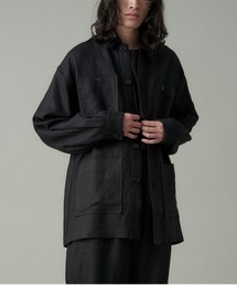 HERRINGBONE LINEN COVERALL