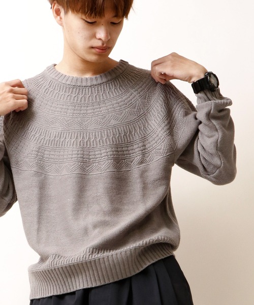 セール Ifrun Original 球心柄ジャガード ローゲージニット ニット セーター Funalive ファンアライブ のファッション通販 Zozotown