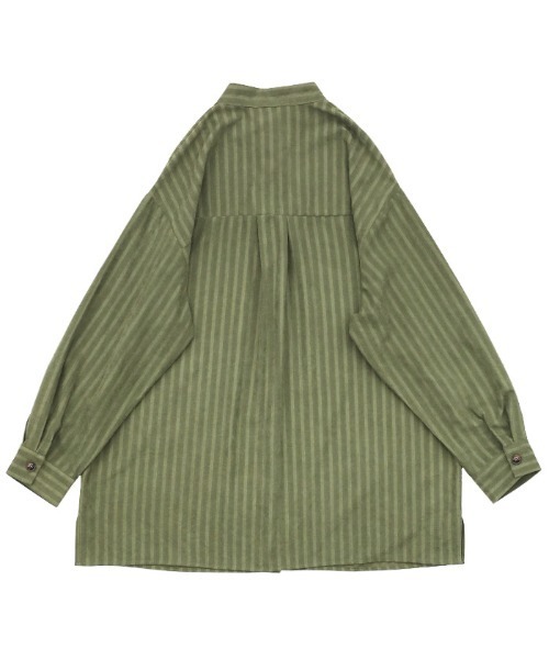 select MOCA（セレクトモカ）の「2021 SS スタンドカラーストライプニュアンスシャツ（シャツ/ブラウス・レディース・ブラック/グリーン・FREE）」の17枚目の写真