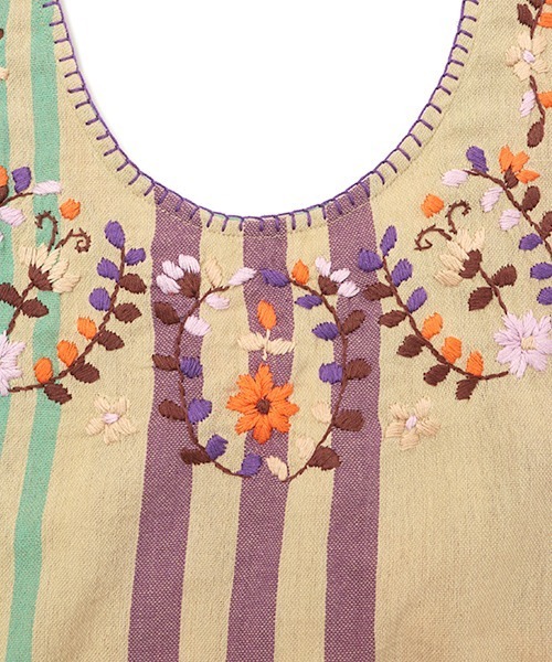メキシコフラワー刺繍エプロン（エプロン）｜チチカカ（チチカカ