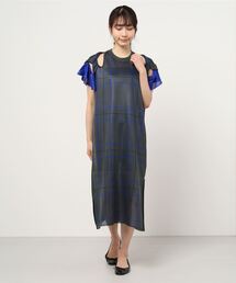 【美品】TOGA PULLA ドッキングニットドレス　ワンピース　17AW TOGA PULLA トーガ プルラ 20AW オープンハイゲージニットドレス