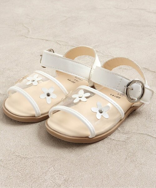 apres les cours（アプレレクール）の「/クリアサンダル（サンダル・キッズ・シルバー/アイボリー・15 /18/17/19/14/16）」の2枚目の写真