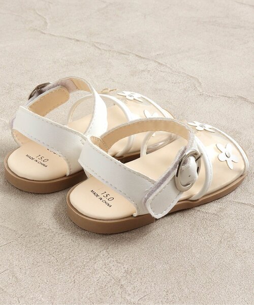 apres les cours（アプレレクール）の「/クリアサンダル（サンダル・キッズ・シルバー/アイボリー・15 /18/17/19/14/16）」の9枚目の写真