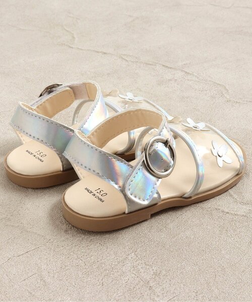 apres les cours（アプレレクール）の「/クリアサンダル（サンダル・キッズ・シルバー/アイボリー・15 /18/17/19/14/16）」の10枚目の写真