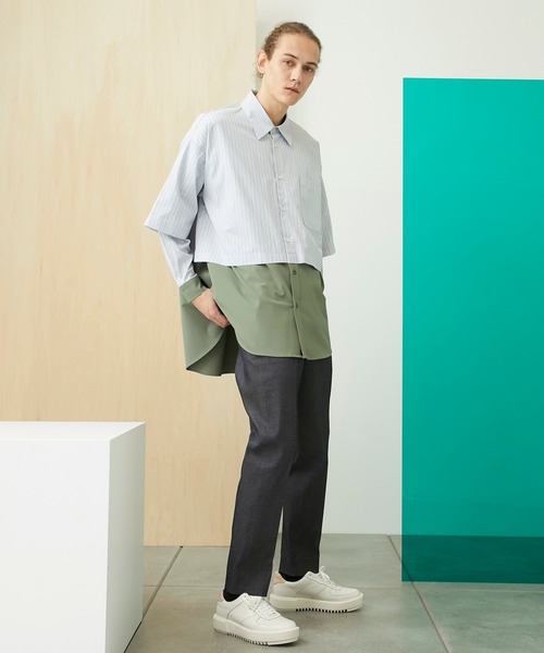 UNITED TOKYO(ユナイテッドトウキョウ)の「TOMAS MASON ドッキングミリタリーシャツ(テーラードジャケット・メンズ・サックスブルー・FREE)」の2枚目の写真