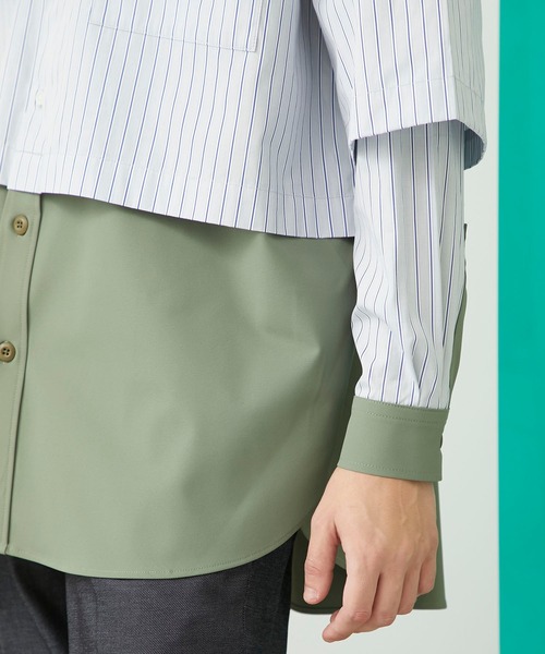 UNITED TOKYO(ユナイテッドトウキョウ)の「TOMAS MASON ドッキングミリタリーシャツ(テーラードジャケット・メンズ・サックスブルー・FREE)」の9枚目の写真