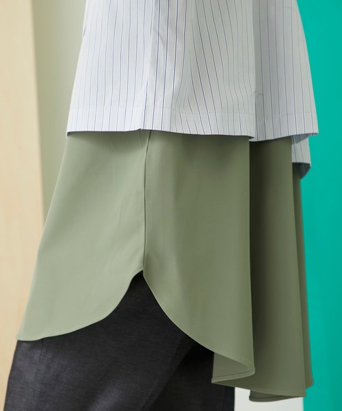 UNITED TOKYO(ユナイテッドトウキョウ)の「TOMAS MASON ドッキングミリタリーシャツ(テーラードジャケット・メンズ・サックスブルー・FREE)」の11枚目の写真