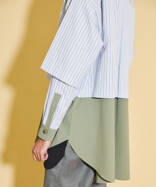 UNITED TOKYO(ユナイテッドトウキョウ)の「TOMAS MASON ドッキングミリタリーシャツ(テーラードジャケット・メンズ・サックスブルー・FREE)」の17枚目の写真