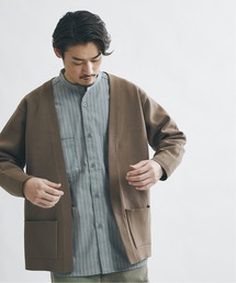 Ｗフェイス ストレッチ オーバーサイズ カーディガン