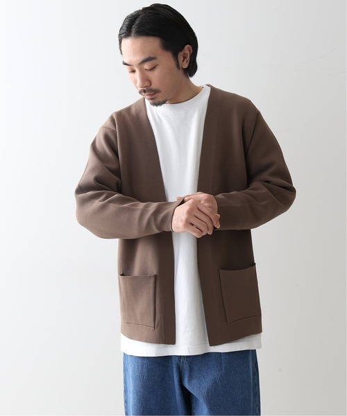 JOURNAL STANDARD(ジャーナルスタンダード)の「Wフェイス ストレッチ オーバーサイズ カーディガン(カーディガン/ボレロ・メンズ・ブラック/ベージュ/ブラウン/カーキ・MEDIUM/LARGE/SMALL)」の5枚目の写真