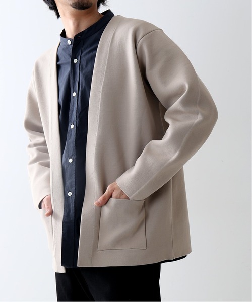 JOURNAL STANDARD(ジャーナルスタンダード)の「Wフェイス ストレッチ オーバーサイズ カーディガン(カーディガン/ボレロ・メンズ・ブラック/ベージュ/ブラウン/カーキ・MEDIUM/LARGE/SMALL)」の10枚目の写真