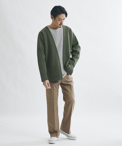 JOURNAL STANDARD(ジャーナルスタンダード)の「Wフェイス ストレッチ オーバーサイズ カーディガン(カーディガン/ボレロ・メンズ・ブラック/ベージュ/ブラウン/カーキ・MEDIUM/LARGE/SMALL)」の11枚目の写真