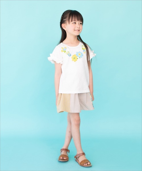 RAGMART（ラグマート）の「プリントTシャツ 花柄（Tシャツ/カットソー・キッズ・ブラック/オフホワイト・120cm/110cm/130cm/100cm）」の6枚目の写真