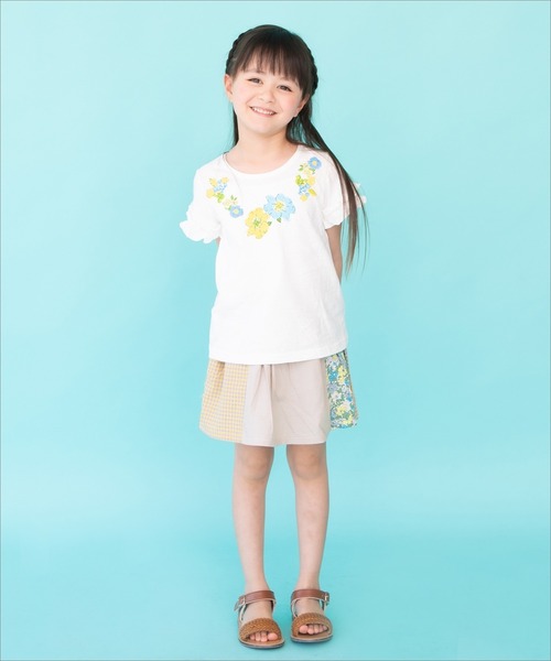 RAGMART（ラグマート）の「プリントTシャツ 花柄（Tシャツ/カットソー・キッズ・ブラック/オフホワイト・120cm/110cm/130cm/100cm）」の3枚目の写真
