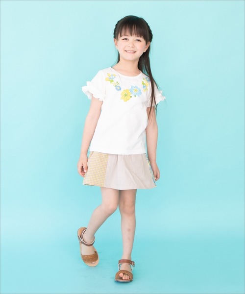 RAGMART（ラグマート）の「プリントTシャツ 花柄（Tシャツ/カットソー・キッズ・ブラック/オフホワイト・120cm/110cm/130cm/100cm）」の8枚目の写真