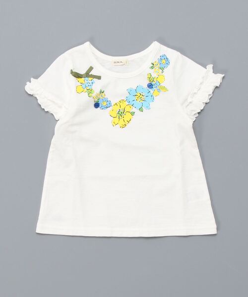 RAGMART（ラグマート）の「プリントTシャツ 花柄（Tシャツ/カットソー・キッズ・ブラック/オフホワイト・120cm/110cm/130cm/100cm）」の10枚目の写真