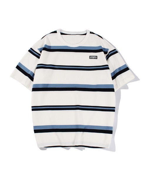 HOOK（フック）の「【HOOK】【新色入荷】 ベーシック ボーダー柄半袖tシャツ（Tシャツ/カットソー・メンズ・ブラック/ホワイト/ベージュ・XXL/M/L/XL/LARGE/XX-LARGE/MEDIUM/X-LARGE）」の14枚目の写真