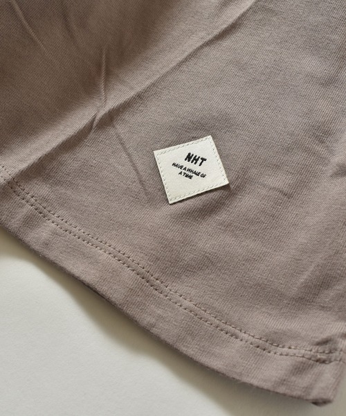NHT（エヌエイチティー）の「NHT/エヌエイチティー フレアーＴシャツ（大人）（Tシャツ/カットソー・レディース・チャコールグレー/ベージュ・F）」の5枚目の写真