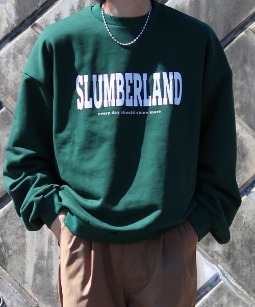 y/m by れぽすけ(イムバイレポスケ)の「ロゴスウェットトップス(スウェット・メンズ・ネイビー/グレー/グリーン・MEDIUM/LARGE)」の3枚目の写真