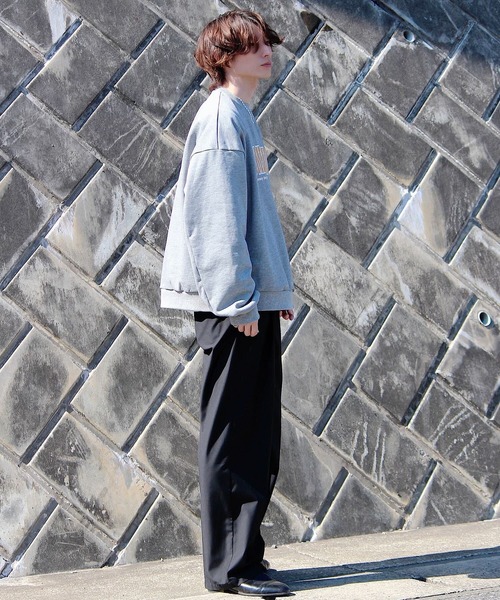 y/m by れぽすけ(イムバイレポスケ)の「ロゴスウェットトップス(スウェット・メンズ・ネイビー/グレー/グリーン・MEDIUM/LARGE)」の15枚目の写真