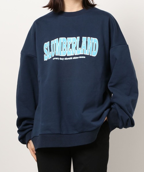 【RECTO】ロゴスウェットネイビー新品未使用品❗️ y/m by れぽすけ（イムバイレポスケ）の「ロゴスウェットトップス