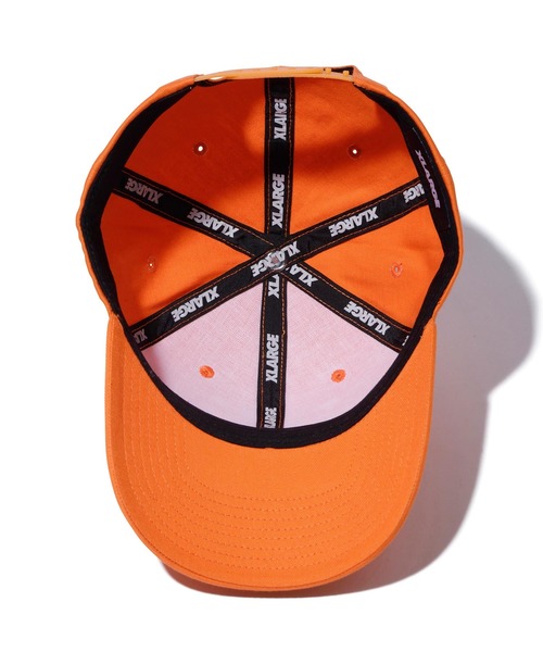 XLARGE（エクストララージ）の「STANDARD LOGO 6PANEL CAP（キャップ・メンズ・ブラック/オレンジ/ネイビー・ONE SIZE）」の9枚目の写真