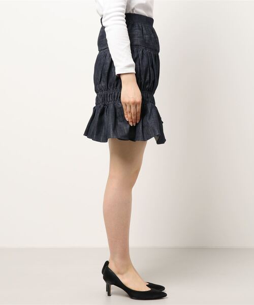 lilLilly（リルリリー）の「アシンメトリーミニスカート（スカート・レディース・ベージュ/ブルー系その他/チェック・FREE）」の20枚目の写真