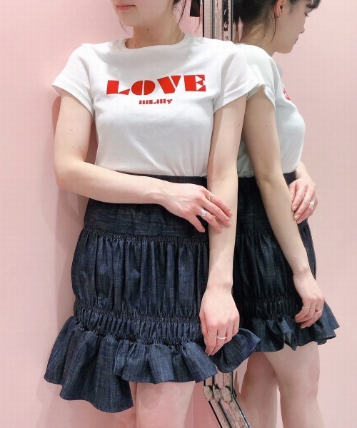 lilLilly（リルリリー）の「アシンメトリーミニスカート（スカート・レディース・ベージュ/ブルー系その他/チェック・FREE）」の22枚目の写真