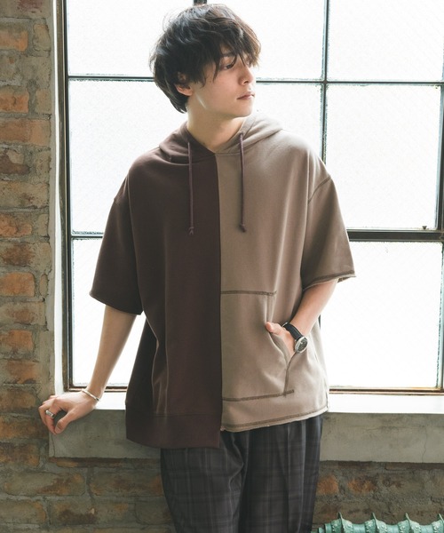 Alpinus（アルピナス）の「Alpinus - bi-color foodie pullover / バイカラーフーディープルオーバー（パーカー・メンズ・ブラック/ベージュ・SMALL/MEDIUM）」の19枚目の写真