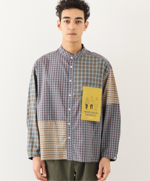 B.C STOCK（ベーセーストック）の「[WC] PANEL CHECK ビッグシャツ（シャツ/ブラウス・メンズ・ベージュ/グリーン/グリーン系その他・MEDIUM/LARGE）」の20枚目の写真