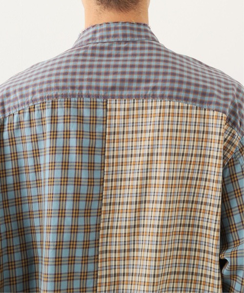 B.C STOCK（ベーセーストック）の「[WC] PANEL CHECK ビッグシャツ（シャツ/ブラウス・メンズ・ベージュ/グリーン/グリーン系その他・MEDIUM/LARGE）」の12枚目の写真