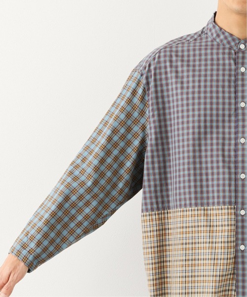 B.C STOCK（ベーセーストック）の「[WC] PANEL CHECK ビッグシャツ（シャツ/ブラウス・メンズ・ベージュ/グリーン/グリーン系その他・MEDIUM/LARGE）」の9枚目の写真