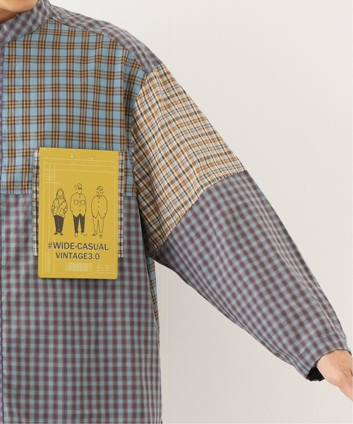 B.C STOCK（ベーセーストック）の「[WC] PANEL CHECK ビッグシャツ（シャツ/ブラウス・メンズ・ベージュ/グリーン/グリーン系その他・MEDIUM/LARGE）」の18枚目の写真