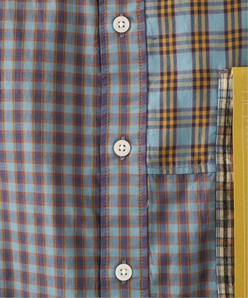 B.C STOCK（ベーセーストック）の「[WC] PANEL CHECK ビッグシャツ（シャツ/ブラウス・メンズ・ベージュ/グリーン/グリーン系その他・MEDIUM/LARGE）」の21枚目の写真