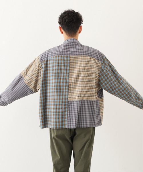 B.C STOCK（ベーセーストック）の「[WC] PANEL CHECK ビッグシャツ（シャツ/ブラウス・メンズ・ベージュ/グリーン/グリーン系その他・MEDIUM/LARGE）」の11枚目の写真