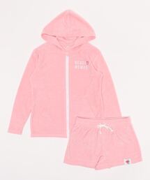 minius（ミニウス）の「【Beach Memory/ビーチメモリー】キッズパイル地パーカーセット / UPF50+（ラッシュガード・キッズ）」