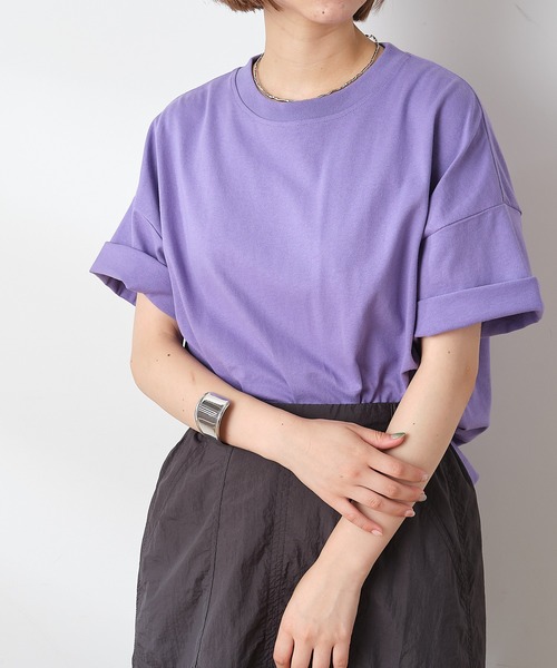 CIAOPANIC TYPY（チャオパニックティピー）の「【OSORO】アウトドアTEE（Tシャツ/カットソー・レディース・ホワイト/チャコールグレー/レッド/イエロー/グレー系その他/バイオレット・ONE SIZE）」の5枚目の写真