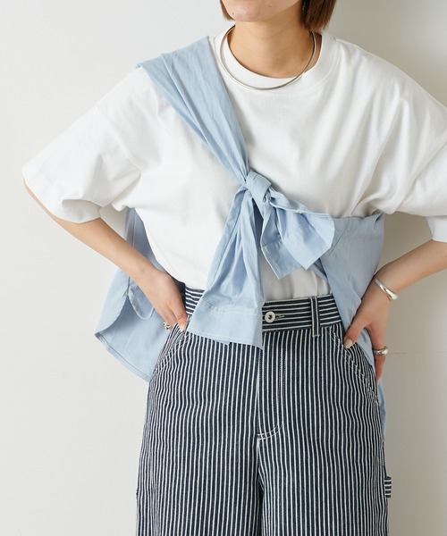 CIAOPANIC TYPY（チャオパニックティピー）の「【OSORO】アウトドアTEE（Tシャツ/カットソー・レディース・ホワイト/チャコールグレー/レッド/イエロー/グレー系その他/バイオレット・ONE SIZE）」の2枚目の写真