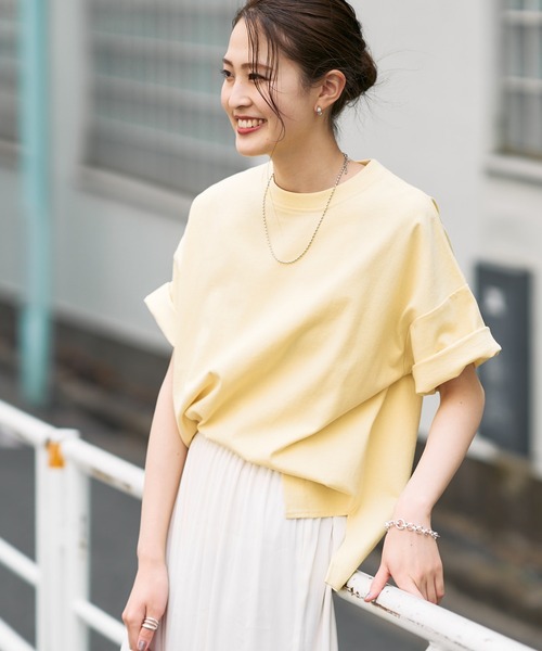 CIAOPANIC TYPY（チャオパニックティピー）の「【OSORO】アウトドアTEE（Tシャツ/カットソー・レディース・ホワイト/チャコールグレー/レッド/イエロー/グレー系その他/バイオレット・ONE SIZE）」の6枚目の写真