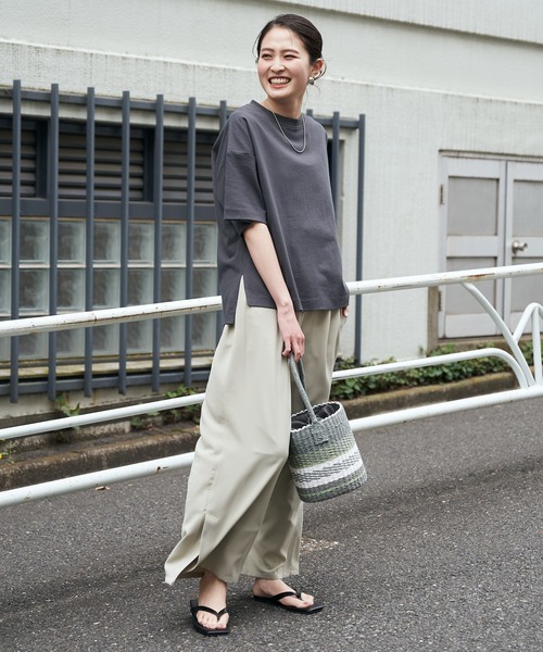 CIAOPANIC TYPY（チャオパニックティピー）の「【OSORO】アウトドアTEE（Tシャツ/カットソー・レディース・ホワイト/チャコールグレー/レッド/イエロー/グレー系その他/バイオレット・ONE SIZE）」の22枚目の写真