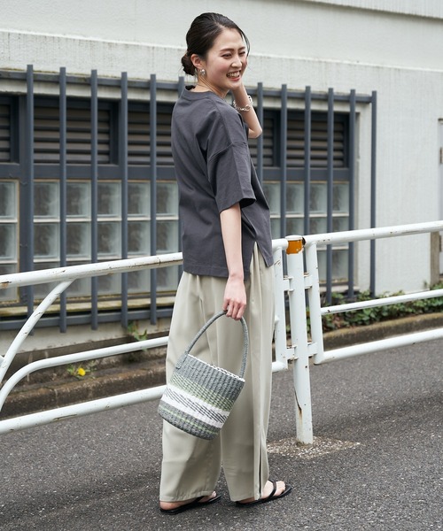 CIAOPANIC TYPY（チャオパニックティピー）の「【OSORO】アウトドアTEE（Tシャツ/カットソー・レディース・ホワイト/チャコールグレー/レッド/イエロー/グレー系その他/バイオレット・ONE SIZE）」の17枚目の写真