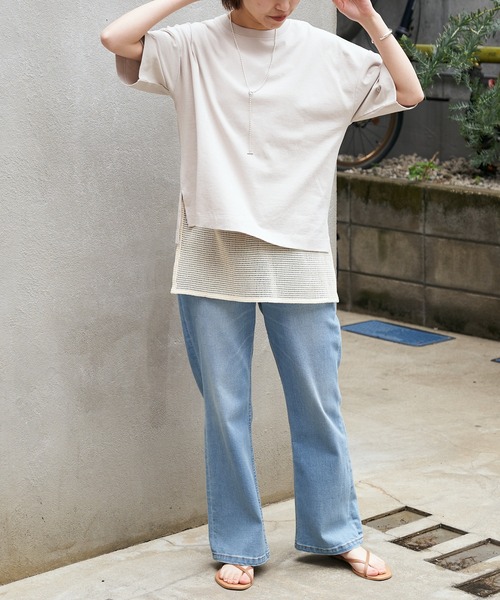 CIAOPANIC TYPY（チャオパニックティピー）の「【OSORO】アウトドアTEE（Tシャツ/カットソー・レディース・ホワイト/チャコールグレー/レッド/イエロー/グレー系その他/バイオレット・ONE SIZE）」の8枚目の写真