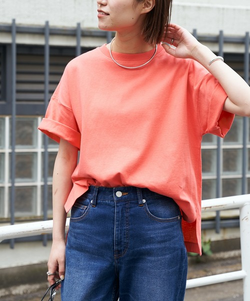 CIAOPANIC TYPY（チャオパニックティピー）の「【OSORO】アウトドアTEE（Tシャツ/カットソー・レディース・ホワイト/チャコールグレー/レッド/イエロー/グレー系その他/バイオレット・ONE SIZE）」の19枚目の写真