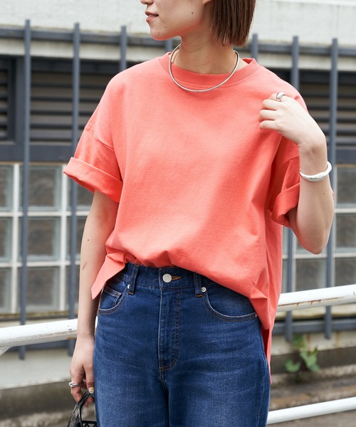 CIAOPANIC TYPY（チャオパニックティピー）の「【OSORO】アウトドアTEE（Tシャツ/カットソー・レディース・ホワイト/チャコールグレー/レッド/イエロー/グレー系その他/バイオレット・ONE SIZE）」の14枚目の写真