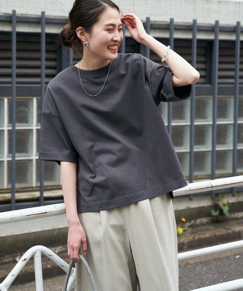 CIAOPANIC TYPY（チャオパニックティピー）の「【OSORO】アウトドアTEE（Tシャツ/カットソー・レディース・ホワイト/チャコールグレー/レッド/イエロー/グレー系その他/バイオレット・ONE SIZE）」の7枚目の写真