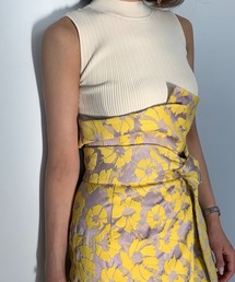 EIMY ISTOIRE | ランダムリブノースリーブニット(タンクトップ)