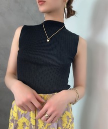 EIMY ISTOIRE | ランダムリブノースリーブニット(タンクトップ)