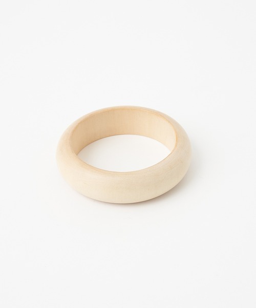 RIVE DROITE（リヴドロワ）の「カーブウッドバングル（バングル/リストバンド・レディース・ベージュ・FREE）」の5枚目の写真